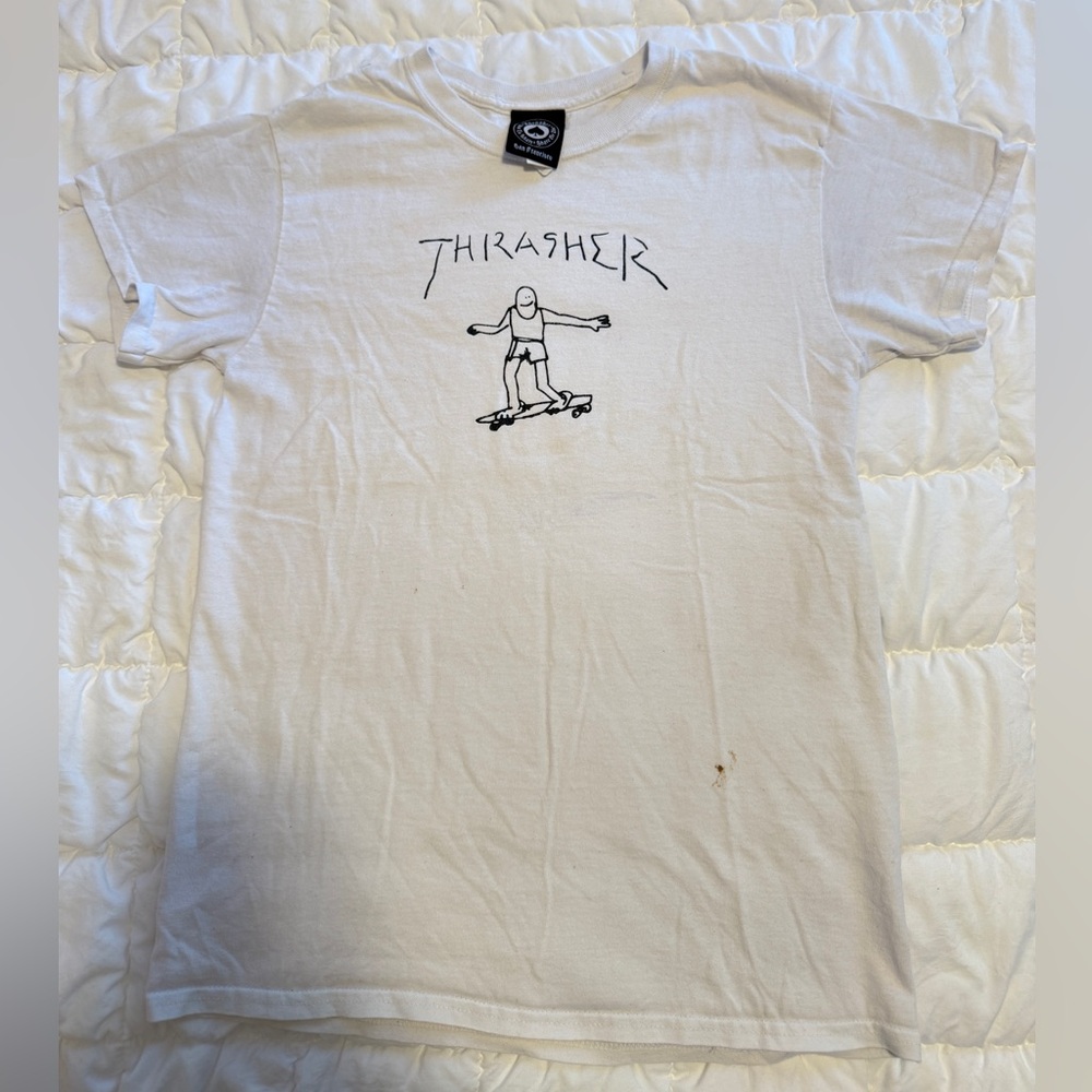 Thrasher White Graphic T-Shirt